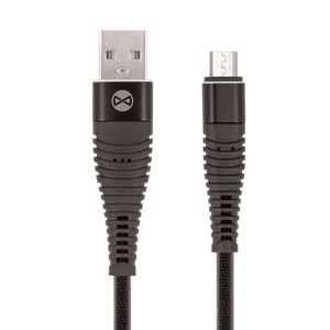 Forever Shark micro USB-kaapeli 1 m, musta