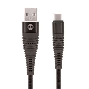 Forever Shark USB Type-C -kaapeli 1 m, musta