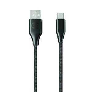 Forever Core Classic USB Type-C lataus- ja synkronointikaapeli 3A 3m, musta