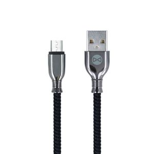 Forever Tornado micro-USB lataus- ja synkronointikaapeli 1m 3A, musta