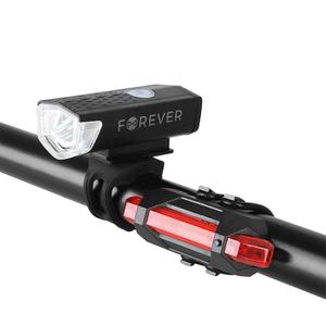 Forever Basic Polkupyörän valosarja BLG-100 - 240lm - USB Lataus