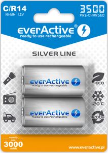 everActive Ni-MH Ladattava C Paristo 3500 mAh, 1,2V - 2 kpl pakkaus