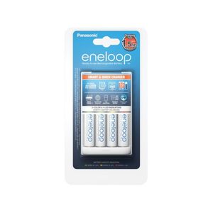 Panasonic BQ-CC55 Laturi + R6 / AA Eneloop 1900mAh Paristo x 4