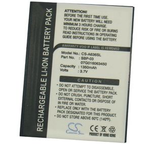 ASUS Mypal A630, Mypal A632, Mypal A632N, Mypal A635, Mypal A636, Mypal A636N, Mypal A639 akku 1350 mAh