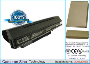 Acer Aspire One, Aspire One A110, Aspire One A150, Aspire One AOD250, Aspire One 531H, Aspire One 571 akku 6600 mAh - Musta