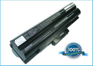 Sony VAIO VGP-BPL21 ja VGP-BPS21 akku 6600 mAh - Musta