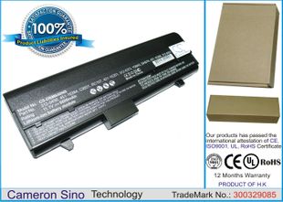 Dell Inspiron 630M, Inspiron 640M, Inspiron E1405, XPS M140, XPS, PP19L akku 6600 mAh