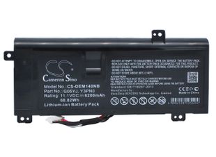 DELL Alienware 14D-1528, Alienware A14, Alienware M14X R1 akku 6200 mAh