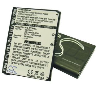 HTC Touch, P3050, P3450, P3452, Elf, Vogue 100, Elfin, Elfin 100, VX6900, Elfin 200 Elf 300 akku 1100 mAh