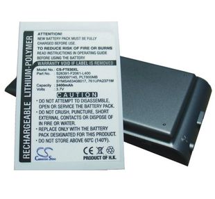 Fujitsu Loox T800, Loox T810, Loox T830 tehoakku erillisellä takakannella 2400 mAh