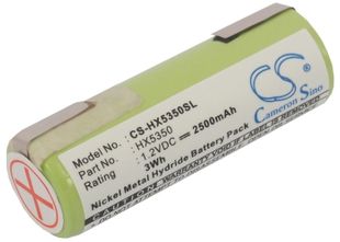 Braun 1008 sähköhammasharjan 2500 mAh 1,2v akku juotoskorvakkeilla