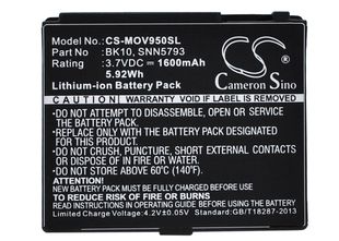 Cameron Sino tarvikeakku Motorola i296, i335, i465 Clutch akku 1600 mAh