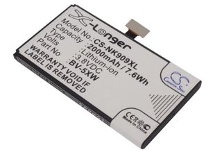 Nokia Lumia 1020 BV-5XW yhteensopiva akku 2000 mAh