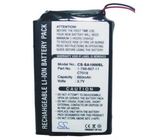 Sony NW-A1000, NW-A1200s, NW-A1200v, NW-A1200 akku 450 mAh
