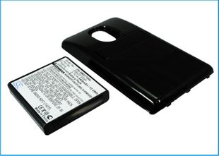 Samsung Epic Touch 4G tehoakku erillisellä laajennetulla mustalla takakannella 3400 mAh