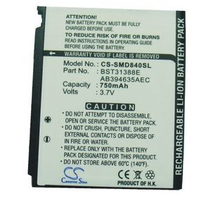 Samsung SGH-D848, SGH-D840, M359 akku 750 mAh