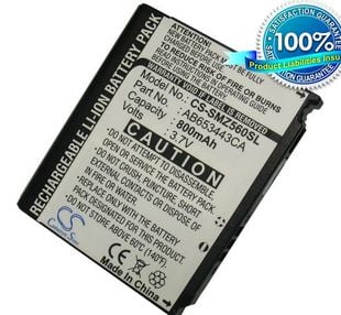 Samsung SGH-A707, SGH-A171, SGH-A727, SGH-Z560, SGH-Z560, SSGH-Z560V, GH-Z568, SGH-T819, SGH-A717, SGH-T919, SGH-A877, SGH-A887, musta akku 800 mAh