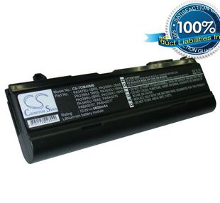 Toshiba Satellite A80, Satellite M40, Tecra A3, Satellite M100, Satellite A100 akku 6600 mAh