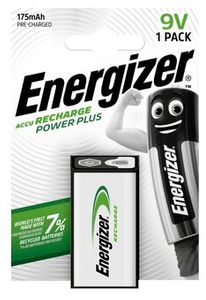 Energizer 6F22 9V Ni-MH 175mAh 8, 4V ladattava akku