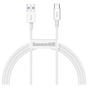 Baseus Superior Series Fast Charge USB-C Data ja latauskaapeli, 66W, 2m - Valkoinen