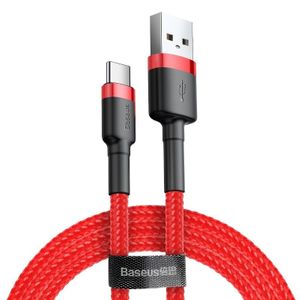 Baseus Cafule USB-C kaapeli 1m 3A - punainen