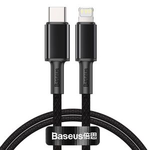 Baseus High Density USB-C - Lightning 20W PD Latauskaapeli 2m - Musta