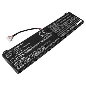 Acer kannettavan tietokoneen Nitro 5 AN517-55-50P0 / Predator Helios 300 PH317-56-70C3 yhteensopiva akku 5650mAh
