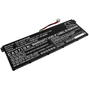Acer kannettavan tietokoneen Aspire 5 A515-41G-18Z3 / Aspire 5 A515-52-31Q2 yhteensopiva akku 3250mAh