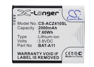 Acer puhelimen Liquid Z410 / Liquid M330 yhteensopiva akku 2000mAh