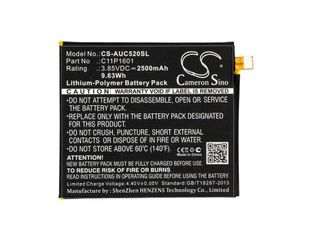 Asus ZE520KL, ZenFone 3 5.2, ZenFone 3 5.2 Dual SIM akku 2500mAh