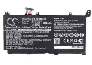 Asus R553LF, R553LN, R553LN-DM123H akku 4200 mAh