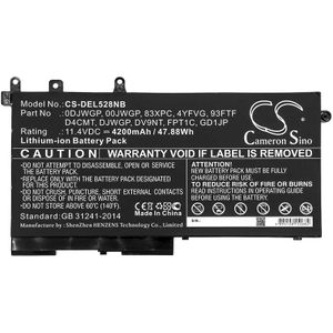 DELL Latitude 5288 / 5488 / 5290 / 5590 / 5280 akku 4200mAh