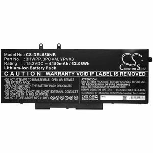 DELL Latitude 5501 / Latitude 5401 akku 4150mAh