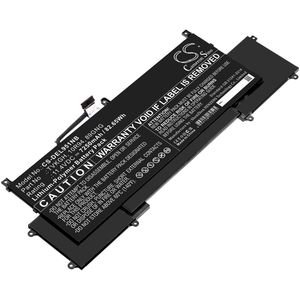 DELL kannettavan tietokoneen Latitude 9510 2-in-1 yhteensopiva akku 7250mAh