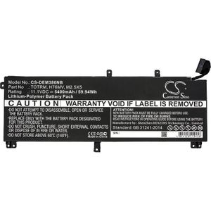 Dell Precision M3800 XPS 15 9530  Akku 5400 mAh - musta