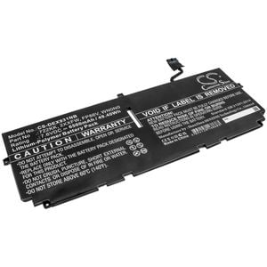 DELL kannettavan tietokoneen XPS 13 9300 / XPS 13 9300 2020 yhteensopiva akku 6500mAh