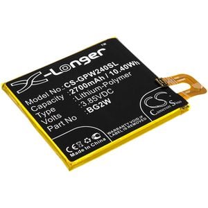 Google älypuhelinten Pixel 2 Muski / Pixel 2B yhteensopiva akku 2700mAh