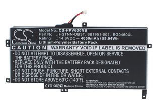 HP Envy Sleekbook 6, ENVY Sleekbook 6-1000, Envy Sleekbook 6z-1000 akku 4050 mAh