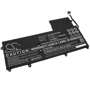 HP kannettavan tietokoneen Ultrabook L5G46EA / Elite x2 1011 G1(L5G44EA) yhteensopiva akku 2700mAh