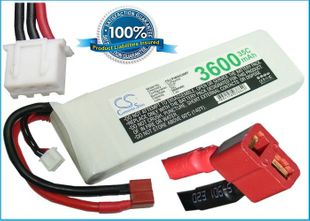 Li-Po akku, 3600mAh, 7,4V, 35C