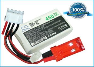 Li-Po akku, 450 mAh 11,1 V, 30C