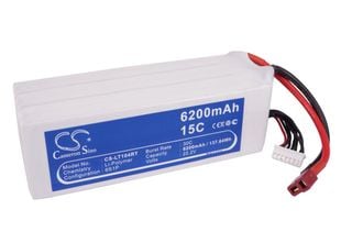 RC radio-ohjattavan CS-LT104RT yhteensopiva akku 6200mAh