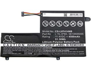 Lenovo Flex 4 1470, Ideapad 330, Yoga 520 akku 4500 mAh