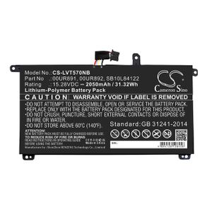 Lenovo ThinkPad T570 akku 2050 mAh