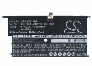 Lenovo ThinkPad X1 Carbon 14 / 20A7 / 20A8 akku 3000 mAh