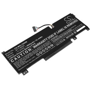 MSI kannettavan tietokoneen Pulse GL76 11UDK / Katana GF66 11UC-827PH yhteensopiva akku 4600mAh