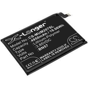 Poco älypuhelinten M2007J20CG / X3 NFC yhteensopiva akku 4950mAh