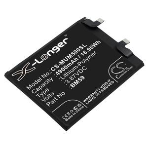 Xiaomi älypuhelinten 11T / 21081111RG yhteensopiva akku 4900mAh