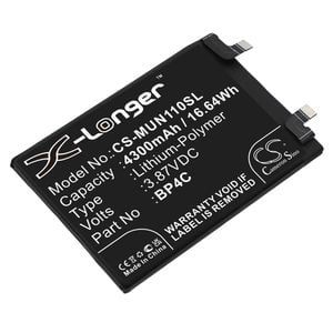 Redmi älypuhelinten Note 11T Pro+ yhteensopiva akku 4900mAh