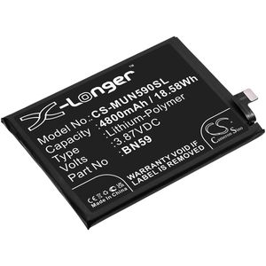 Redmi älypuhelinten M2101K7AG / M2101K7AI yhteensopiva akku 4800mAh